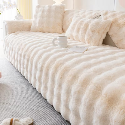 Soft Velvet Couch Slipcover - Pexav