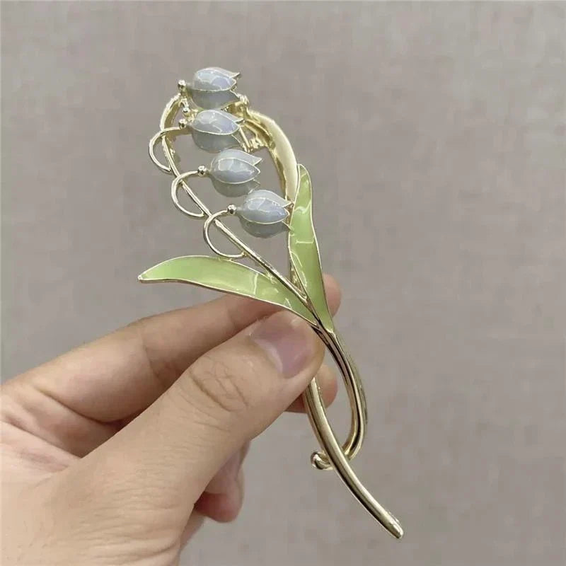 Pretty Flower Hair Slide Clamp