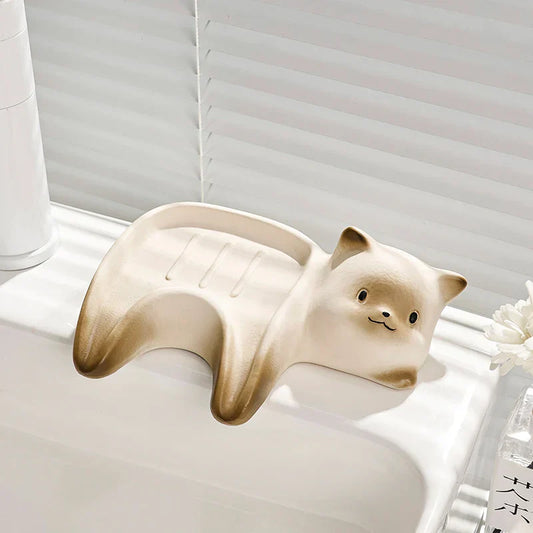 Cute Kitty Bathroom Soap Dish - Pexav