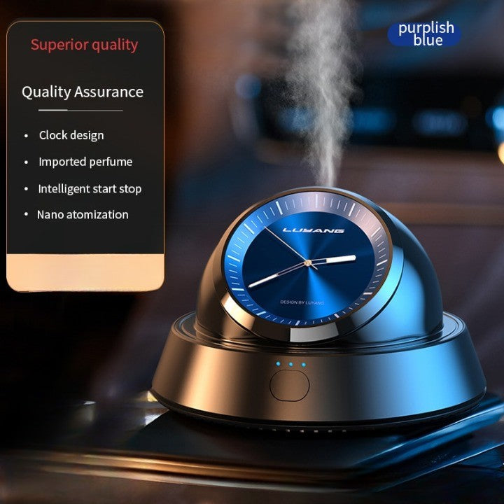 Car Fresh Automatic Air Purifier Spray Clock