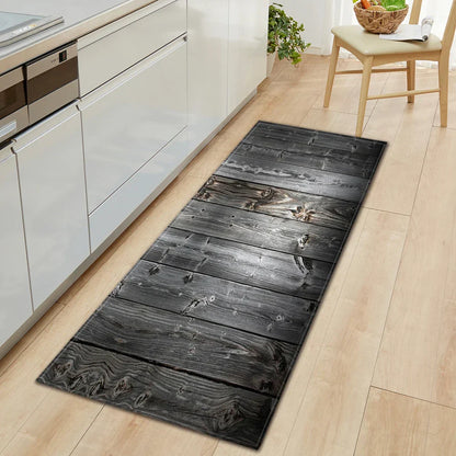 Classic Wooden Style Anti-slip Area Rugs
