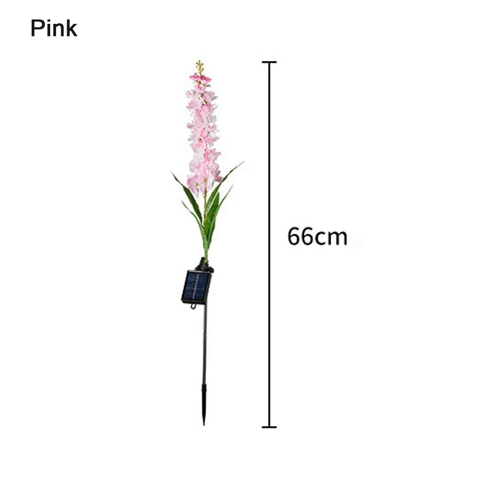 Bright Colorful Outdoor Solar Powered Flower Lamp