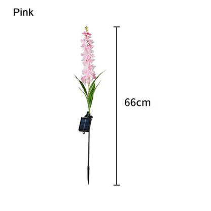 Bright Colorful Outdoor Solar Powered Flower Lamp