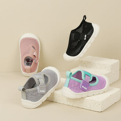 Lightweight Baby Sandals with Mesh Panels - Pexav