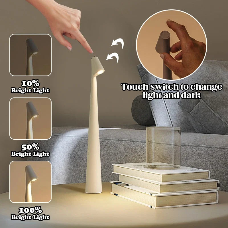 Wireless Dimmable Desk Light Lamp