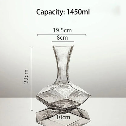 Unique Cut Glass Wine Carafe