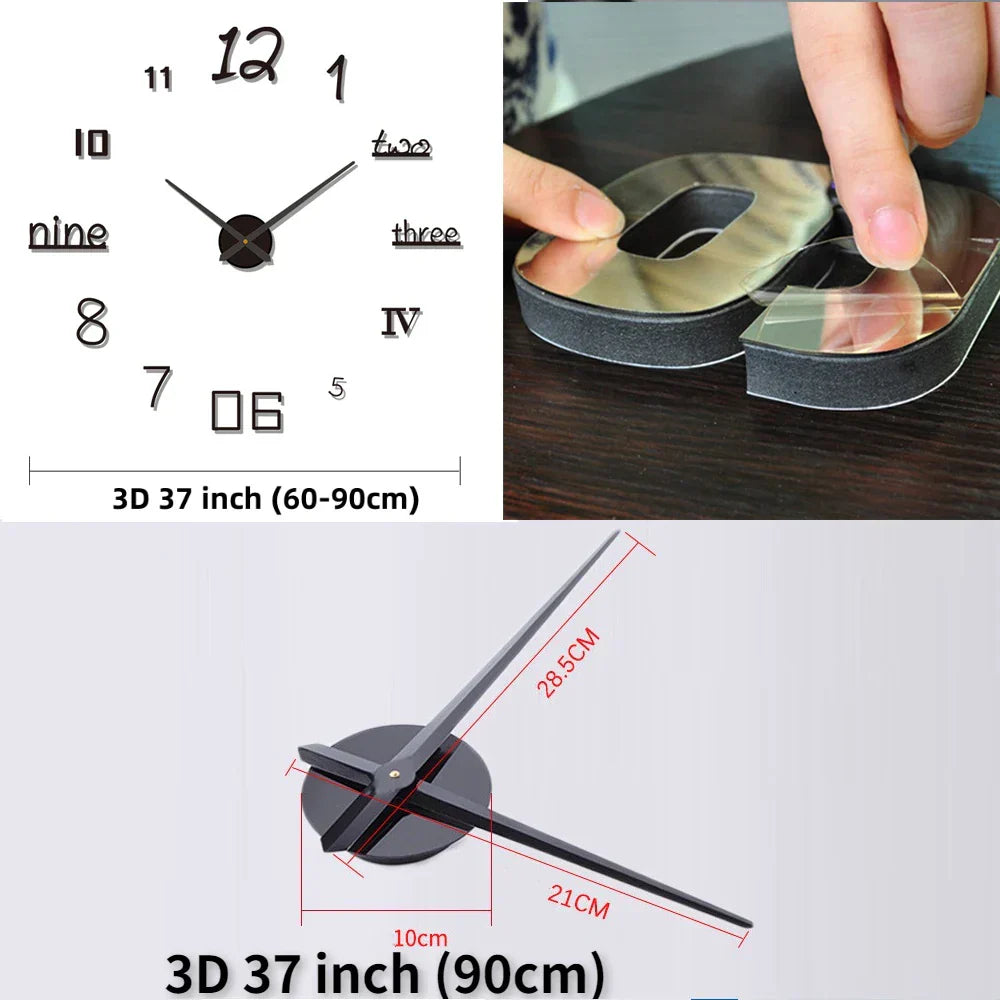 Quiet Classic Wall Clock Analog Home Decoration