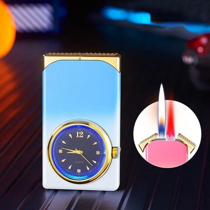 Unique Bi-Color Flame Pattern Watch