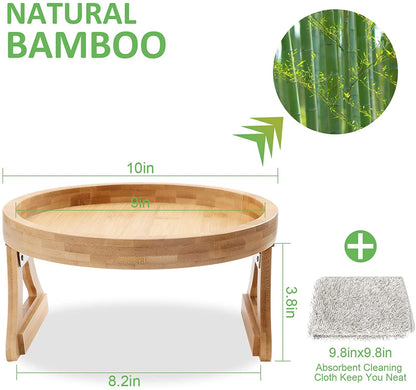 Sturdy Wooden Laptop Desk Tray Table for Sofa