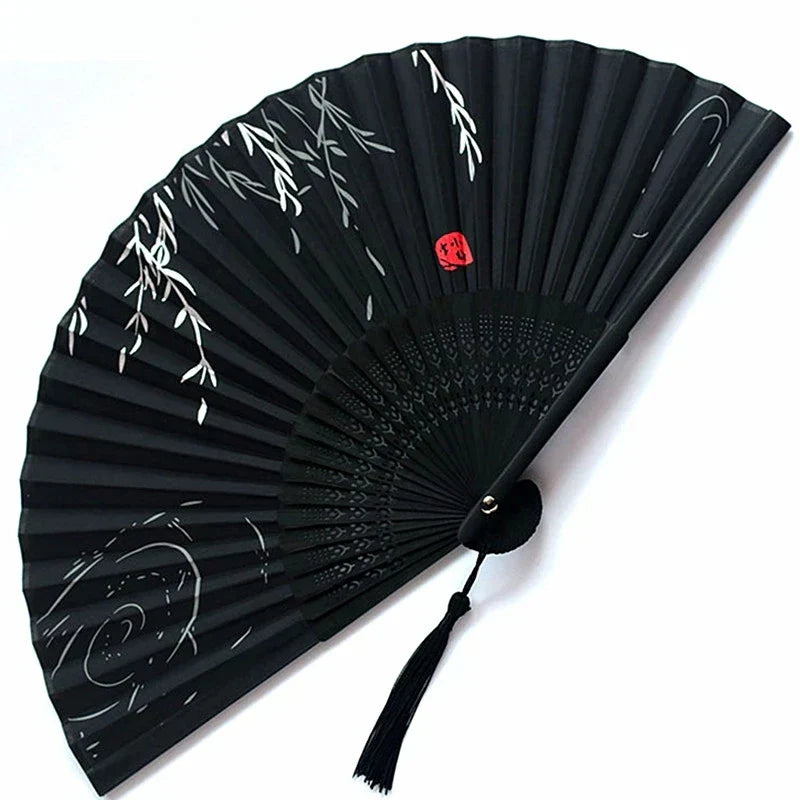 Classic Oriental Floral Folding Fan
