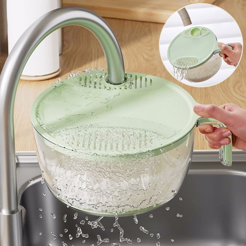 Simple Kitchen Rice Washing Basket Strainer - Pexav