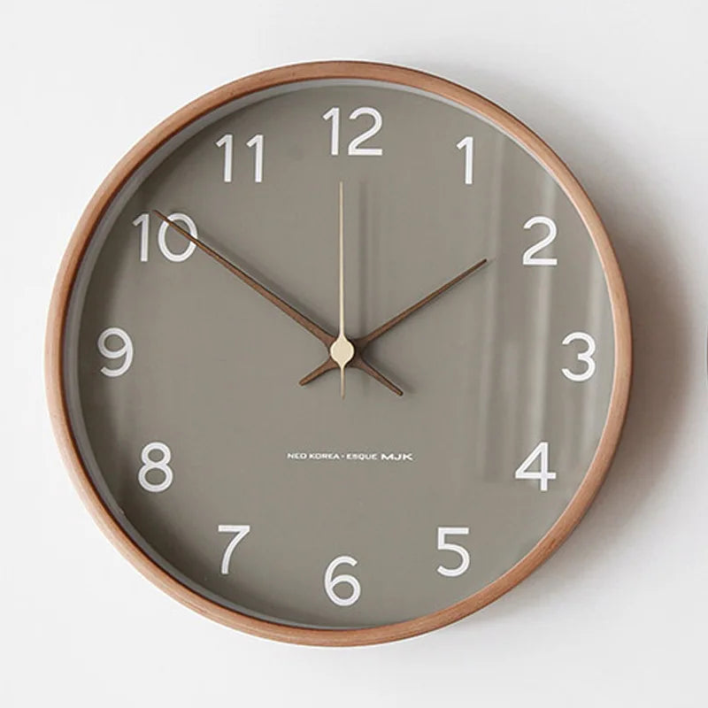 Silent Modern Round Wall Clock for Home