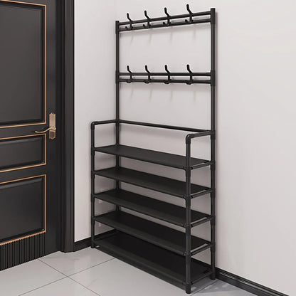 Space Saving Entryway Coat Rack with Shelf - Pexav