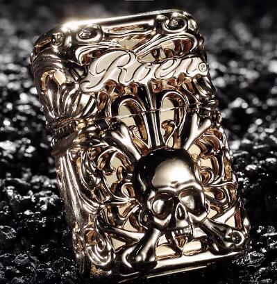 Vintage Style Skull Gas Lighter