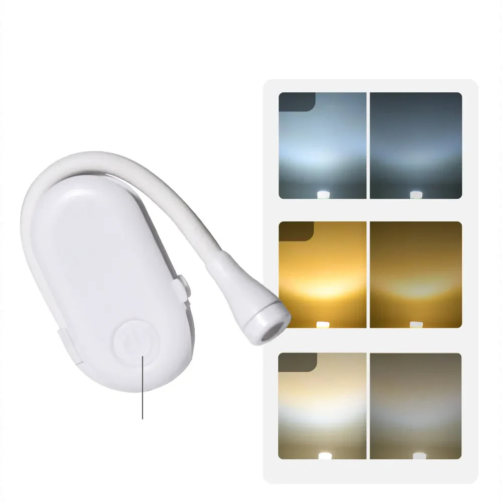 Portable LED Reading Lamp Clip