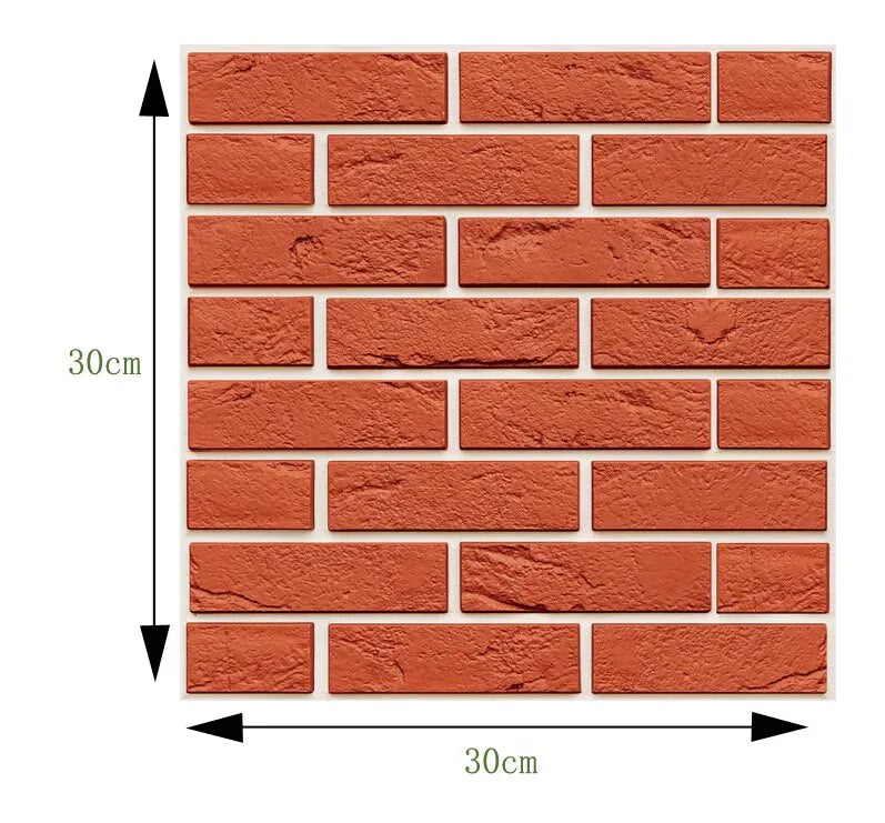 Textured Brick Wall Sticker Decal
