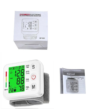 Accurate Wrist Blood Pressure Tracker with LCD Screen