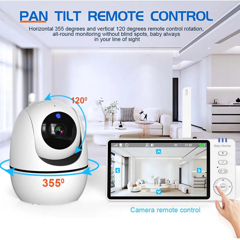 Compact HD Baby Video Monitor with Night Vision Camera