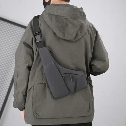 Secure Men's Genuine Leather Cross Body Bag - Pexav