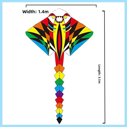 Vibrant Large Rainbow Flying Kite