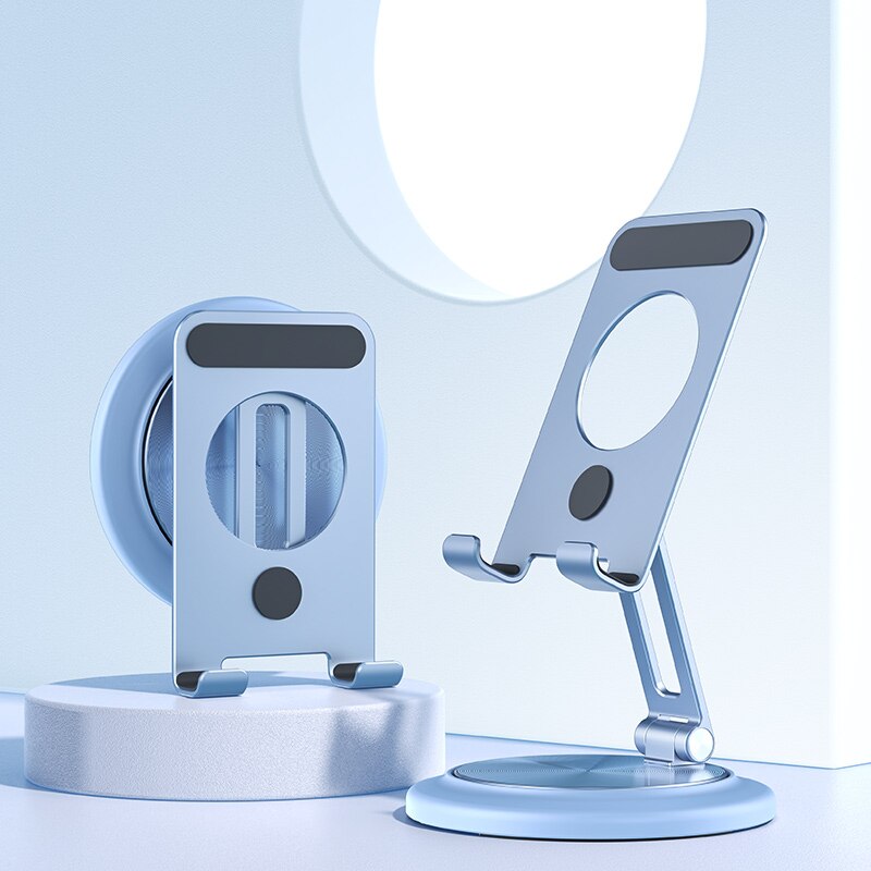 Adjustable Wooden Phone Stand with 360 Rotation