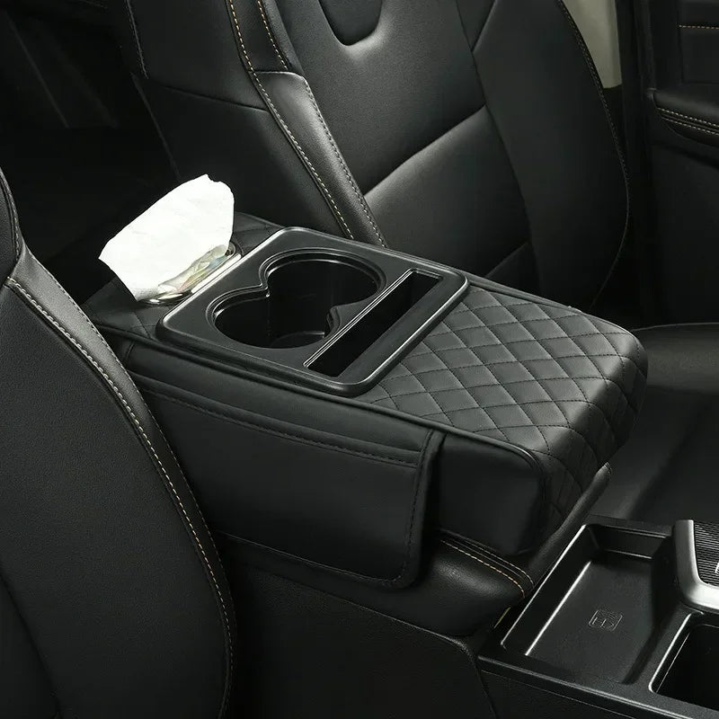 Premium Multi-Compartment Car Center Console Pad