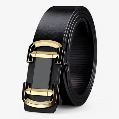 Premium Mens Leather Belt - Strong PU Leather with Metal Buckle - Pexav