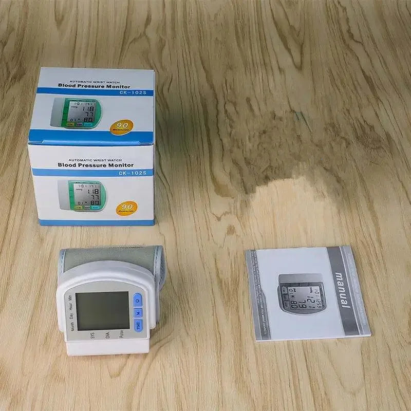 Accurate Wrist Blood Pressure Tracker with LCD Screen