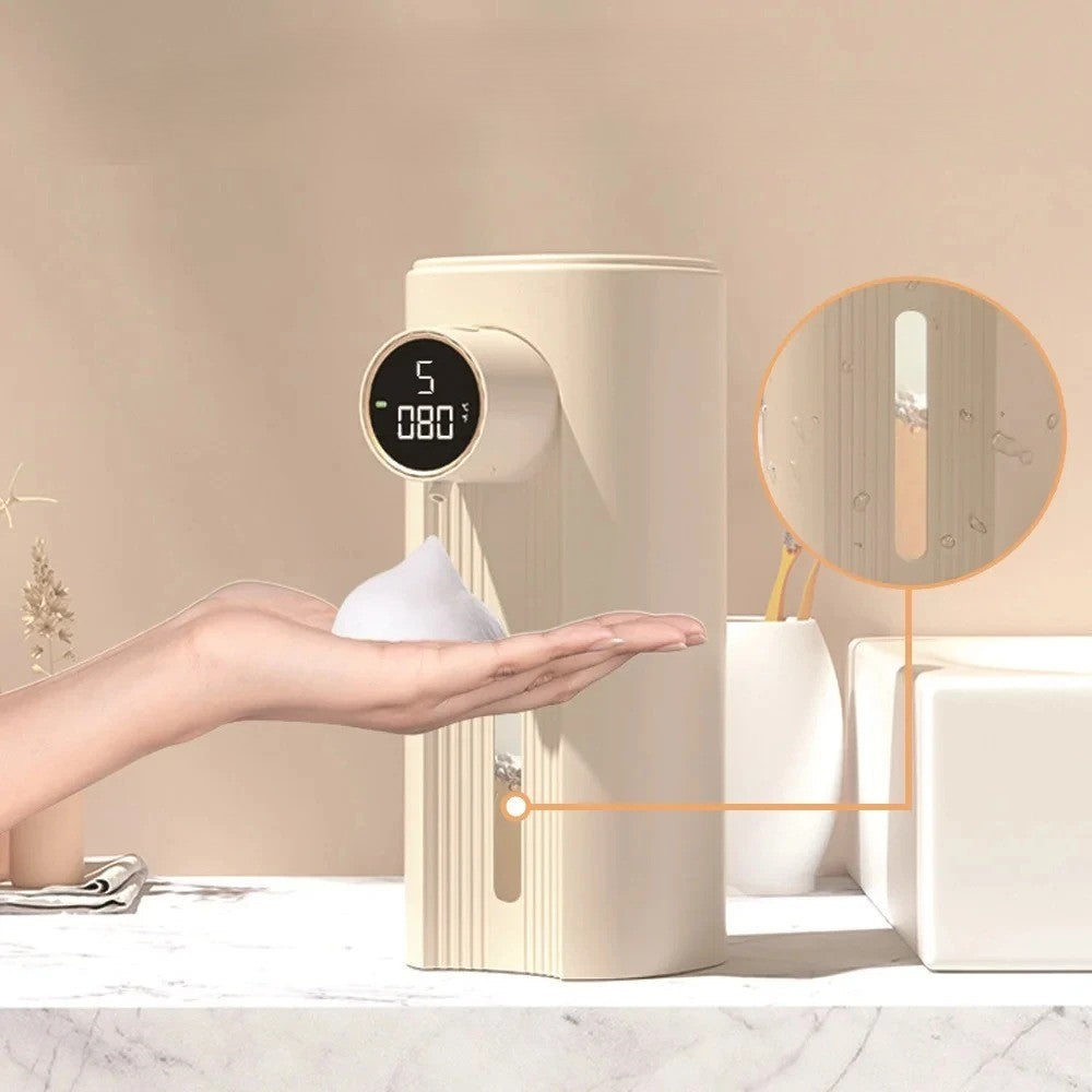 Touchless Automatic Foam Soap Dispenser with LED Display - Pexav