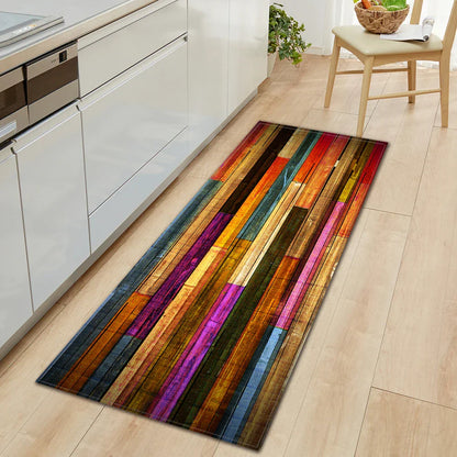 Classic Wooden Style Anti-slip Area Rugs