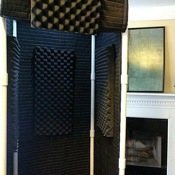 Compact Acoustic Vocal Recording Studio Booth