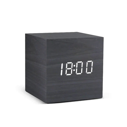 Simple Wood LED Table Clock