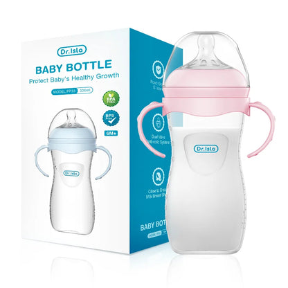 Safe Baby Milk Bottle, Easy Clean & Anti Colic Design