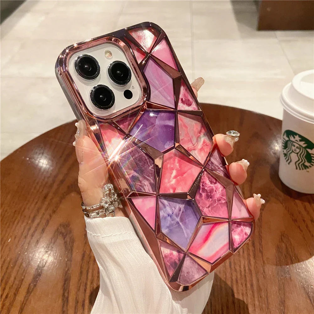 Vibrant Patterned Stone Phone Cover