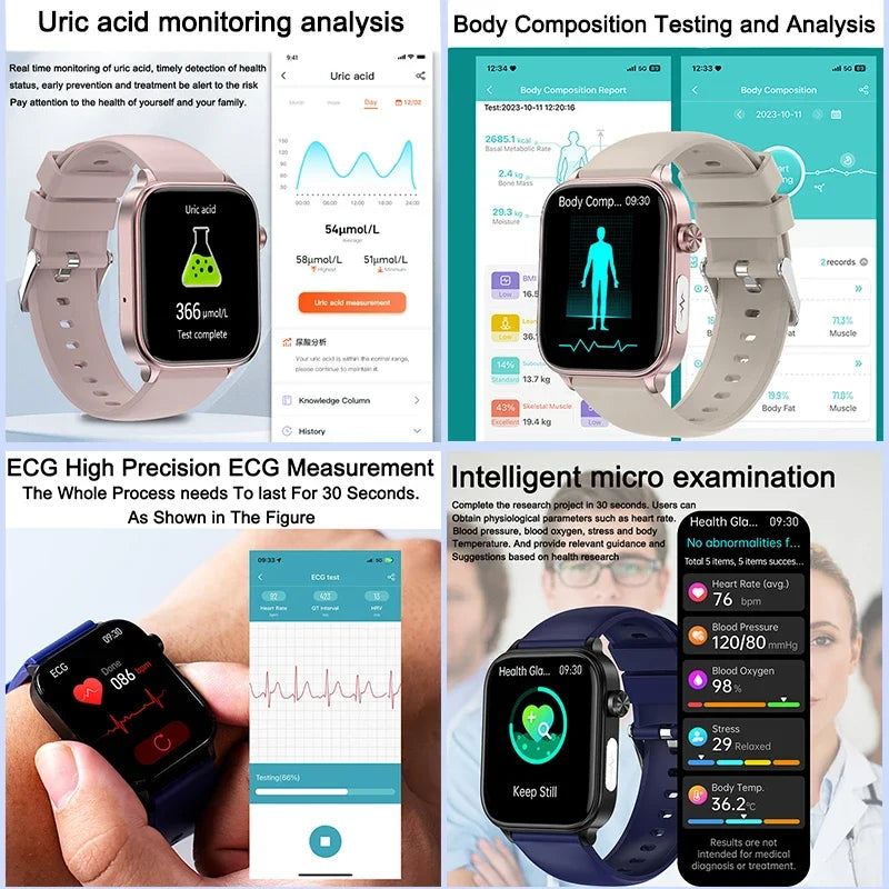 Advanced Fitness Tracker Watch with Heart Rate Monitor