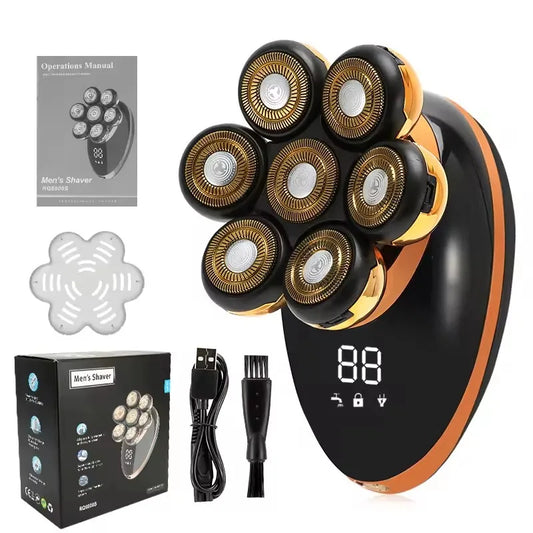 Advanced Rotary Shaver with 5-in-1 Grooming Set & Water Resistant Design - Pexav