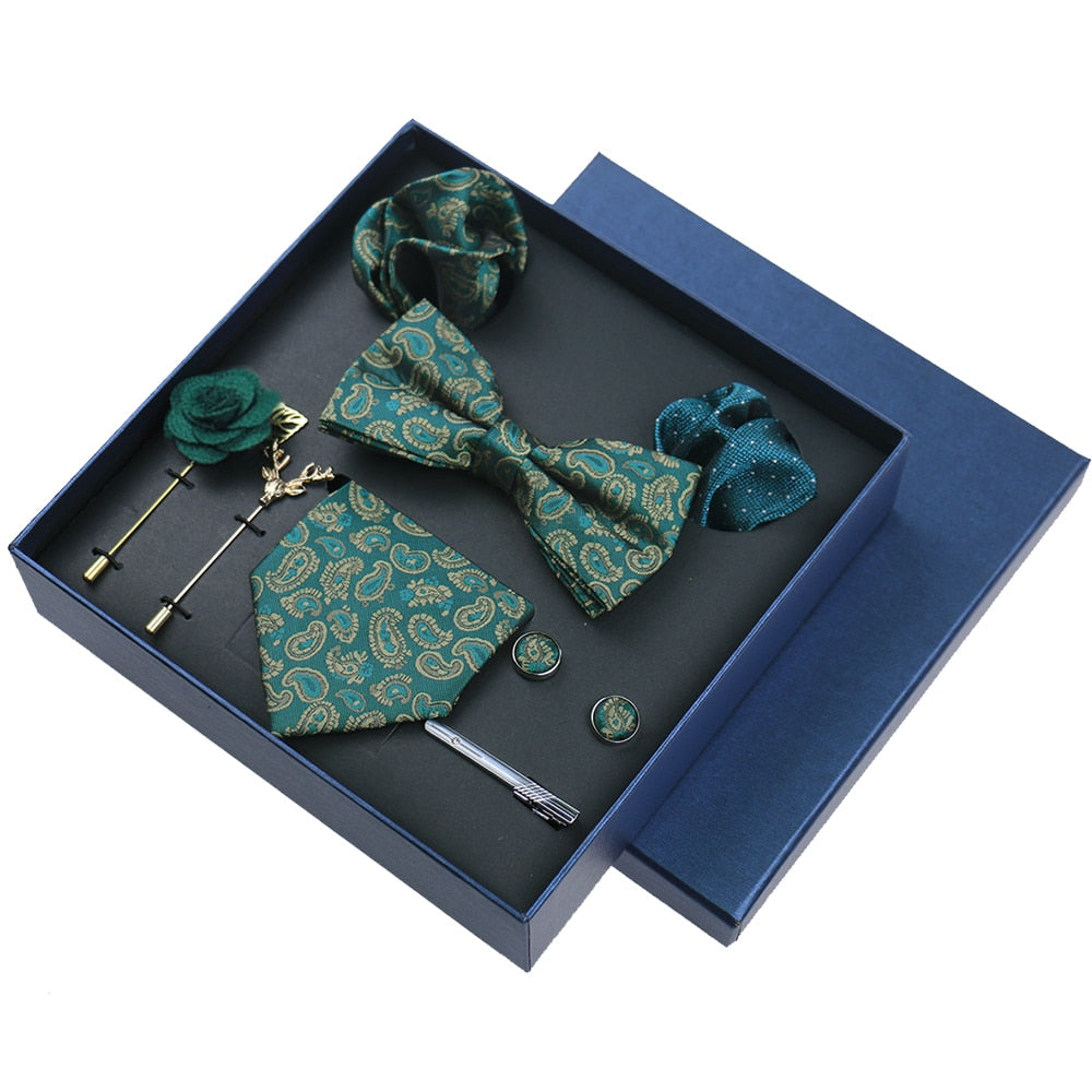 Premium Mens Silk Tie Boxed Set