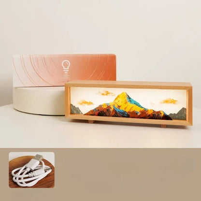 Colorful LED Digital Art Table Lamp