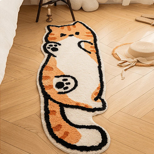 Fun Cat Shaped Floor Rug - Pexav