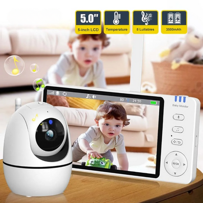 Compact HD Baby Video Monitor with Night Vision Camera
