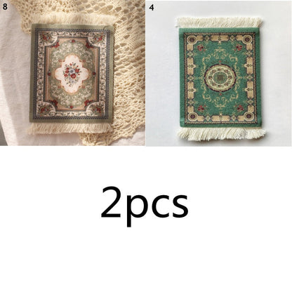 Small Round Rug Style Coffee Table Coaster