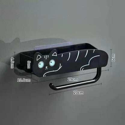 Space-Saving Cat Bathroom Storage Shelf