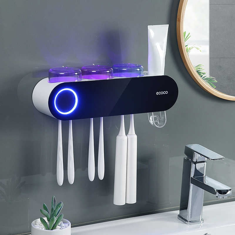Antibacterial Sanitizer Toothbrush Bathroom Storage