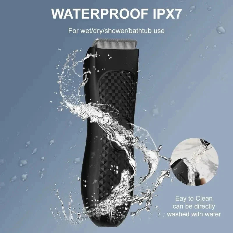 Men's Rechargeable Hair Trimmer for Body Grooming
