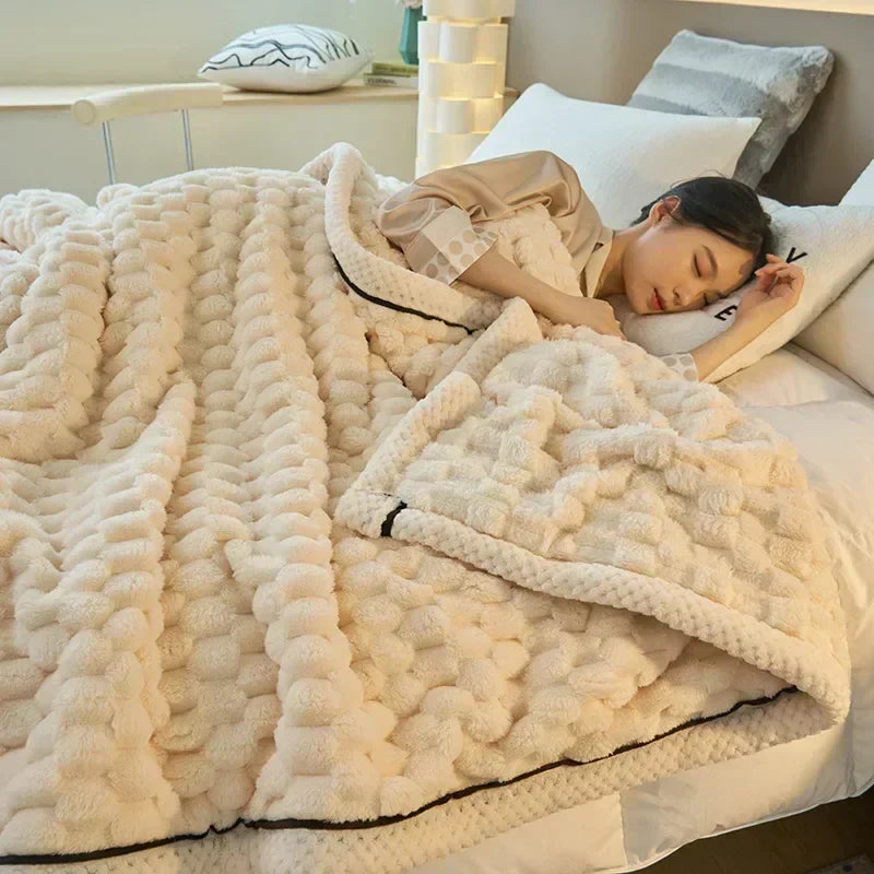 Soft Plush Fall Throw Blanket