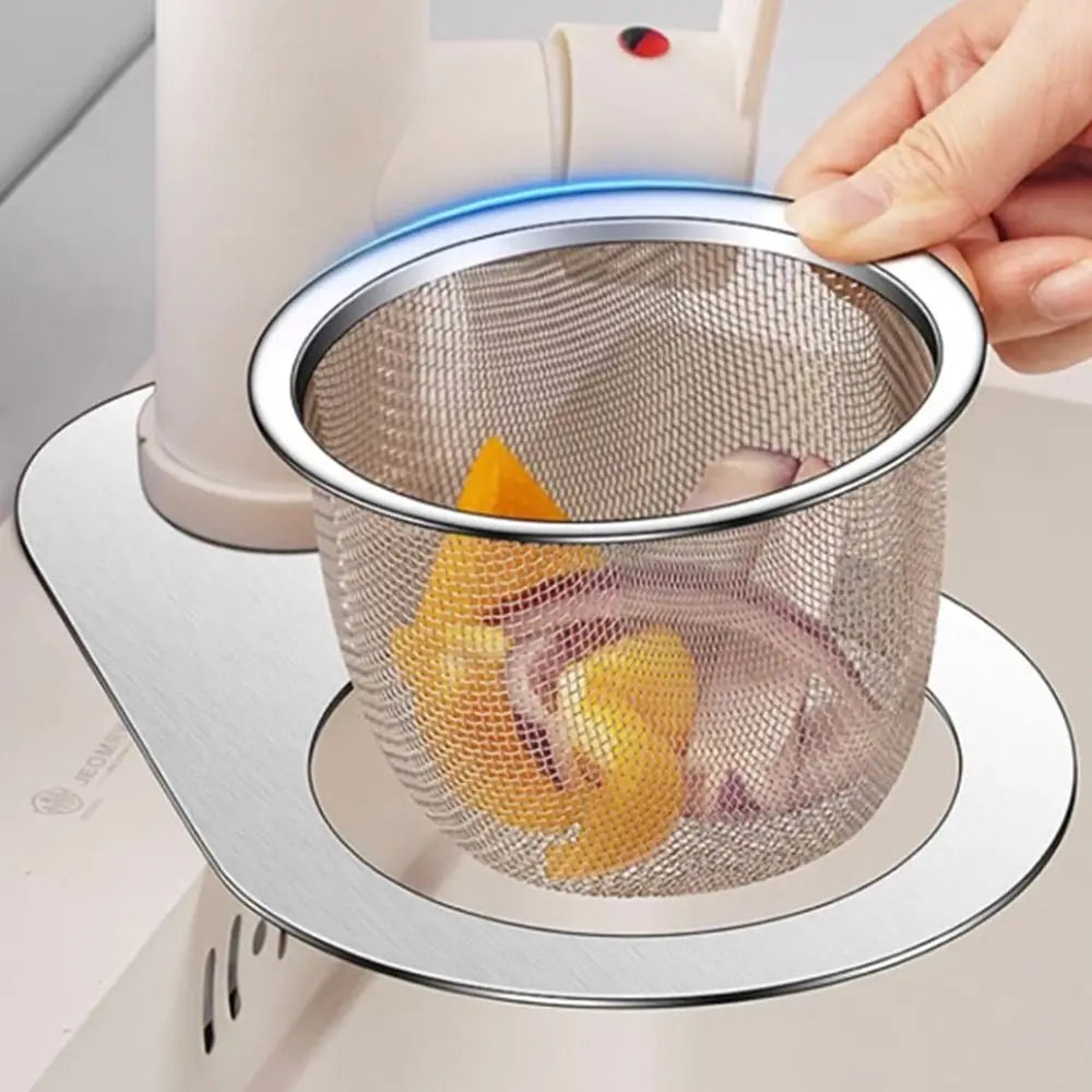 Kitchen Sink Drain Storage Basket Stainless Steel - Pexav