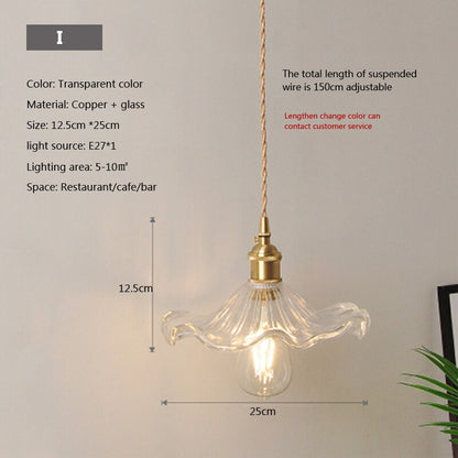 Clear Glass Drop Pendant Light