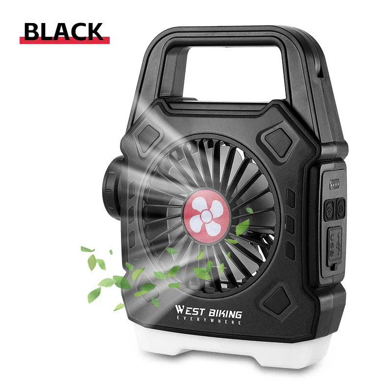 Portable Outdoor LED Fan Lamp