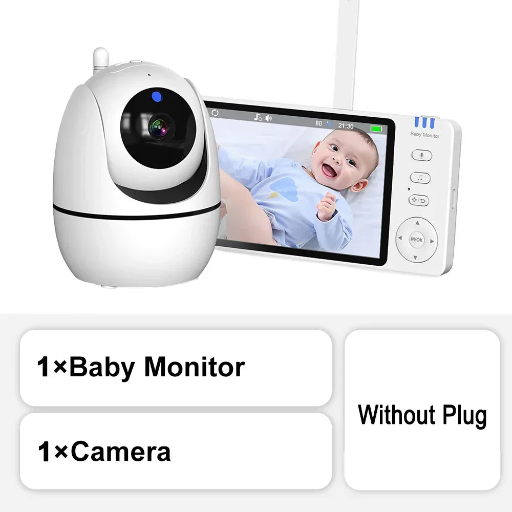 Compact HD Baby Video Monitor with Night Vision Camera