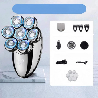 Advanced Rotary Shaver with 5-in-1 Grooming Set & Water Resistant Design